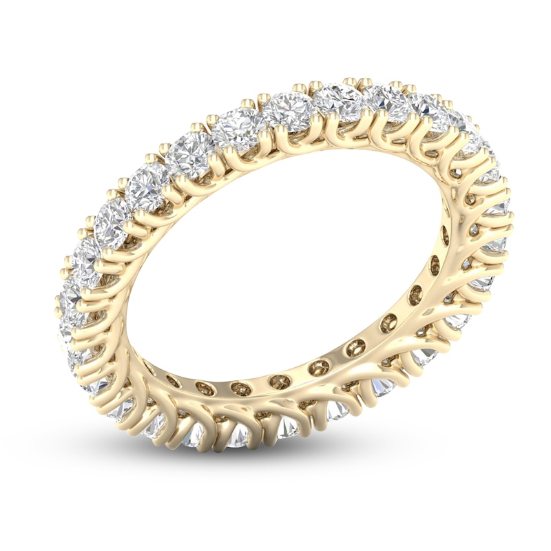 Main Image 2 of Diamond Eternity Band 1-1/2 ct tw Round 14K Yellow Gold