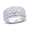 Thumbnail Image 1 of Diamond Wave Anniversary Band 2 ct tw Round 14K White Gold