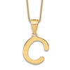 Thumbnail Image 1 of Initial C Necklace 14K Yellow Gold 18&quot;