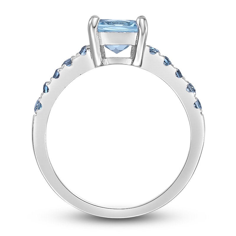 Natural Blue Topaz Ring Sterling Silver | Jared