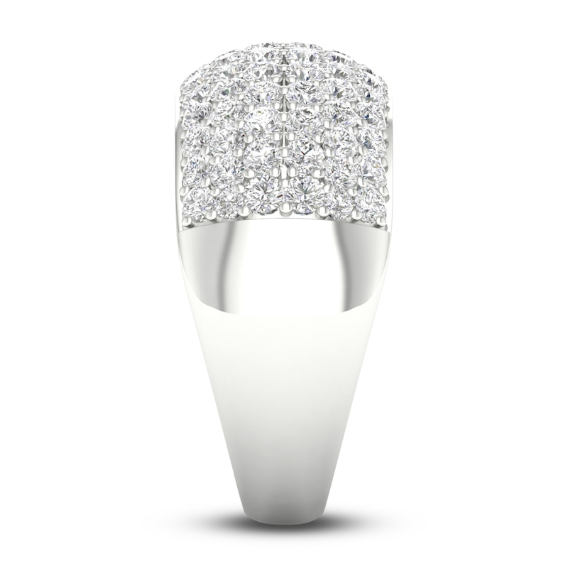 Diamond Pave Anniversary Band 1-1/2 ct tw Round 14K White Gold