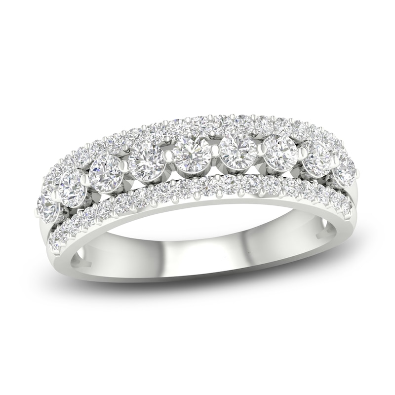 Main Image 1 of Diamond Anniversary Band 1 ct tw Round Platinum