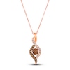 Thumbnail Image 1 of Le Vian Diamond Pendant Necklace 3/4 ct tw Round 14K Strawberry Gold 19&quot;