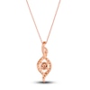 Thumbnail Image 3 of Le Vian Diamond Pendant Necklace 3/4 ct tw Round 14K Strawberry Gold 19&quot;