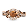 Thumbnail Image 2 of Le Vian Wrapped In Chocolate Diamond Ring 1-1/5 ct tw Round 14K Strawberry Gold