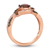 Thumbnail Image 3 of Le Vian Wrapped In Chocolate Diamond Ring 1-1/5 ct tw Round 14K Strawberry Gold