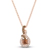 Thumbnail Image 1 of Le Vian Diamond Pendant Necklace 1 ct tw Round 14K Strawberry Gold 19&quot;