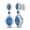 Thumbnail Image 1 of Le Vian Natural Blue Sapphire Earrings 1/3 ct tw Diamonds 14K Vanilla Gold