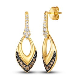 Le Vian Diamond Earrings 3/8 ct tw Round 14K Honey Gold