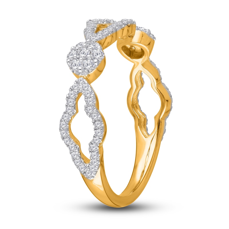 Main Image 2 of Kallati Diamond Ring 3/8 ct tw Round 14K Yellow Gold