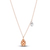 Thumbnail Image 2 of Le Vian Diamond Station Necklace 3/4 ct tw Round 14K Two-Tone Gold 18"