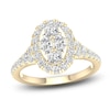 Thumbnail Image 1 of Diamond Engagement Ring 1-1/4 ct tw Oval/Round 14K Yellow Gold