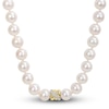 Thumbnail Image 0 of Y-Knot Freshwater Cultured Pearl Necklace 1/10 ct tw Diamonds 14K Yellow Gold 17"