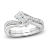 Thumbnail Image 1 of Diamond Bridal Set 1/2 ct tw Princess/Round 14K White Gold