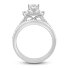 Thumbnail Image 2 of Diamond Bridal Set 2 ct tw Princess/Round 14K White Gold