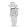 Thumbnail Image 3 of Diamond Bridal Set 2 ct tw Princess/Round 14K White Gold