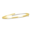 Thumbnail Image 1 of Diamond Bypass Bangle Bracelet 1/4 ct tw Round 10K Yellow Gold