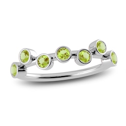 Juliette Maison Natural Peridot Ring 10K White Gold