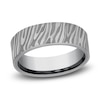 Thumbnail Image 1 of Damascus Tiger Stripe Wedding Band Tantalum 7.0mm