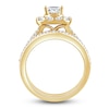 Thumbnail Image 2 of Diamond Bridal Set 2 ct tw Princess/Round 14K Yellow Gold