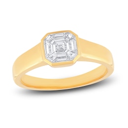 Diamond Engagement Ring 1/2 ct tw Baguette 14K Yellow Gold