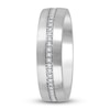 Thumbnail Image 3 of Men's Diamond Wedding Band 1/3 ct tw Round 14K White Gold