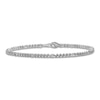 Thumbnail Image 1 of Solid Figaro Chain Bracelet Platinum 7.5&quot; 2.5mm