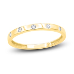 Diamond Stackable Ring 1/15 ct tw Round 14K Yellow Gold