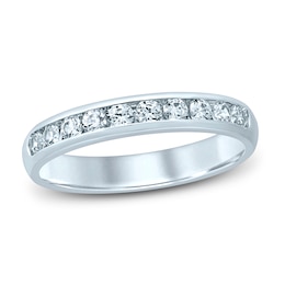 Diamond Anniversary Ring 1/2 ct tw Round 14K White Gold