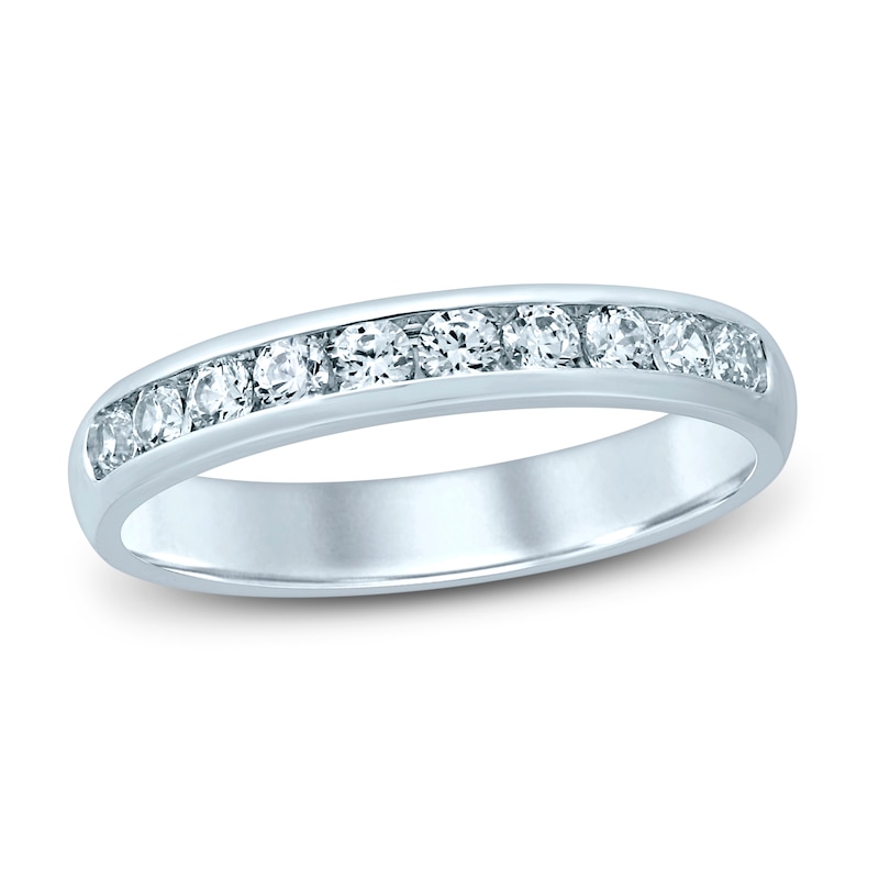 Main Image 1 of Diamond Anniversary Ring 1/2 ct tw Round 14K White Gold