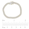 Thumbnail Image 2 of Men's Diamond Curb Bracelet 1 ct tw Round 10K Yellow Gold 8.5"