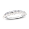 Thumbnail Image 1 of Freshwater Cultured Pearl Seed Ring 1/6 ct tw Round 14K White Gold