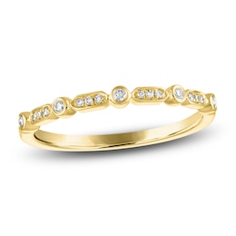 Diamond Stackable Anniversary Band 1/10 ct tw 14K Yellow Gold