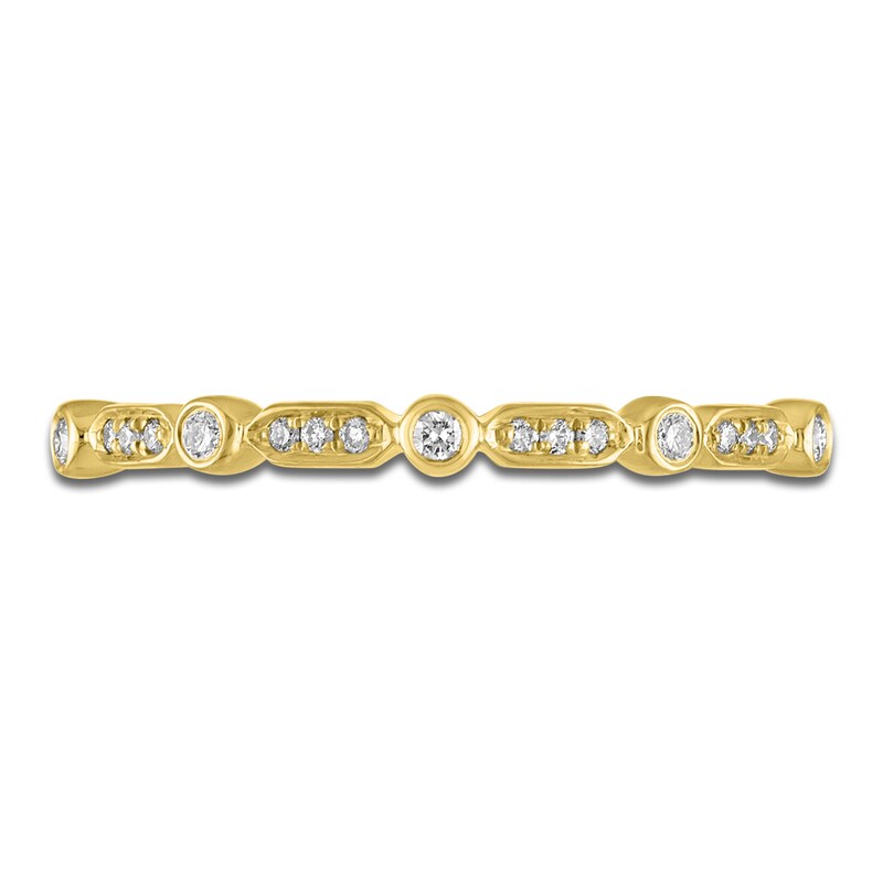 Diamond Stackable Anniversary Band 1/10 ct tw 14K Yellow Gold