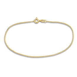 Curb Link Chain Bracelet 14K Yellow Gold