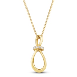 Diamond Pendant Necklace 1/15 ct tw 10K Yellow Gold