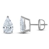 Thumbnail Image 0 of Pear-Shaped Lab-Created Diamond Solitaire Stud Earrings 1-1/2 ct tw 14K White Gold (F/SI2)