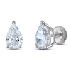 Thumbnail Image 1 of Pear-Shaped Lab-Created Diamond Solitaire Stud Earrings 1-1/2 ct tw 14K White Gold (F/SI2)