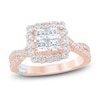 Thumbnail Image 1 of Pnina Tornai Princess-Cut Diamond Quad Engagement Ring 1-3/4 ct tw 14K Rose Gold