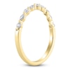 Thumbnail Image 1 of Certified Diamond Marquise & Round-Cut Anniversary Ring 1/4 ct tw 14K Yellow Gold