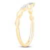 Thumbnail Image 2 of Round & Marquise-Cut Diamond Contour Ring 1/4 ct tw 14K Yellow Gold