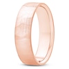 Thumbnail Image 2 of Men's Diamond-Cut Brushed Wedding Band 18K Rose Gold 5.9mm