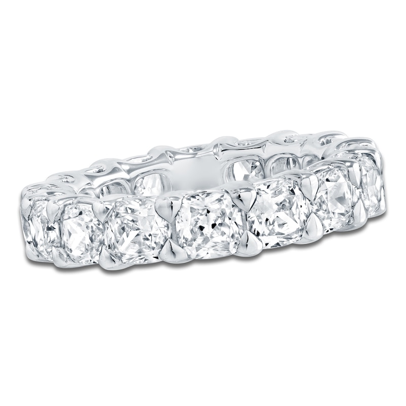 Certified Cushion-Cut Diamond Eternity Band 6-3/4 ct tw 14K Gold