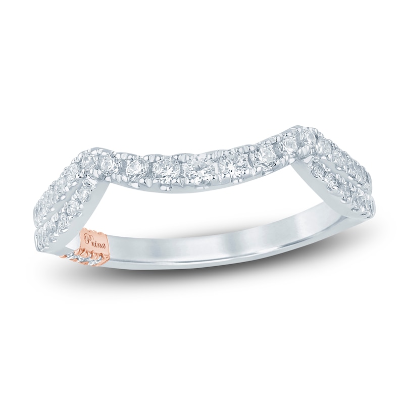 Main Image 1 of Pnina Tornai Diamond Split Shank Contour Wedding Band 1/3 ct tw 14K White Gold