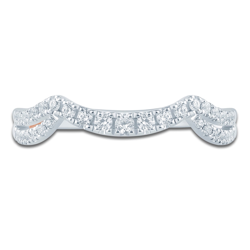 Main Image 3 of Pnina Tornai Diamond Split Shank Contour Wedding Band 1/3 ct tw 14K White Gold