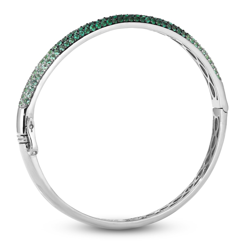 Main Image 2 of Le Vian Emerald Ombré Bangle Bracelet 14K Vanilla Gold