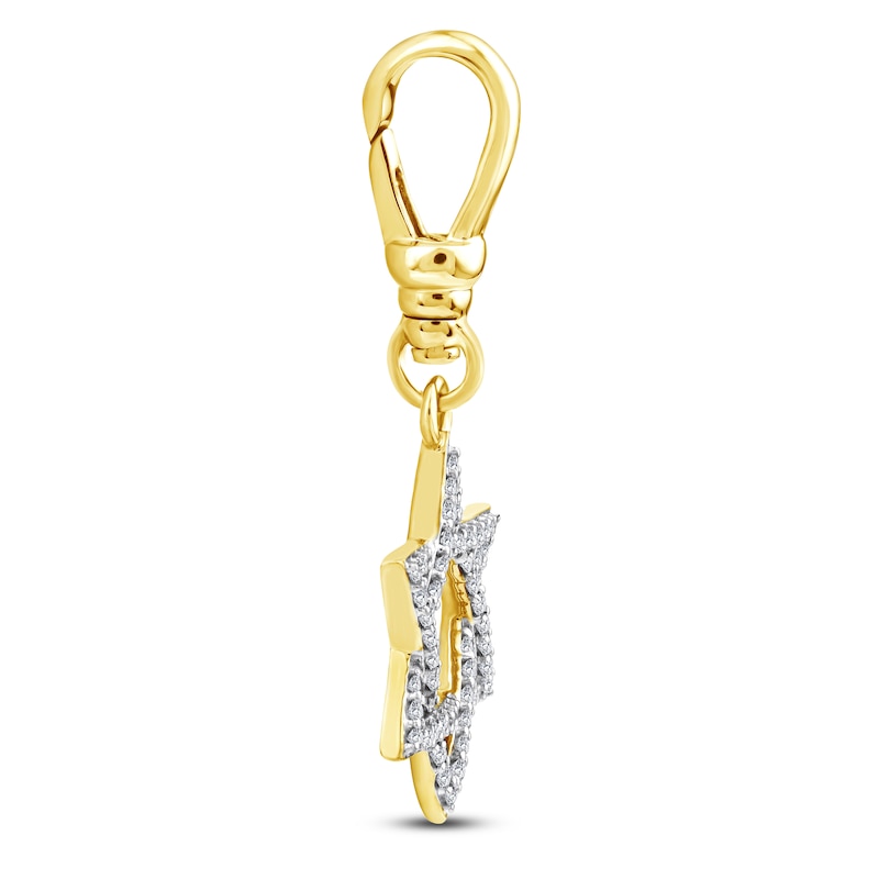 Main Image 2 of Charm'd by Lulu Frost Diamond Star of David Charm 1/5 ct tw 10K Yellow Gold