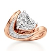 Thumbnail Image 1 of J'Lure Heart Brilliant-Cut Lab-Created Diamond Engagement Ring 3 ct tw 18K Rose Gold