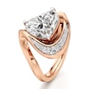 Thumbnail Image 4 of J'Lure Heart Brilliant-Cut Lab-Created Diamond Engagement Ring 3 ct tw 18K Rose Gold