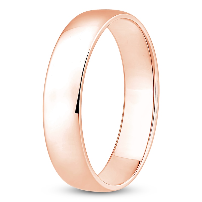 Main Image 2 of Men's Comfort-Fit Wedding Band 10K Rose Gold 5mm